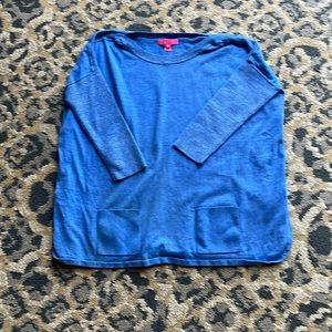 Lily Pulitzer Blue lightweight over shirt sz medium